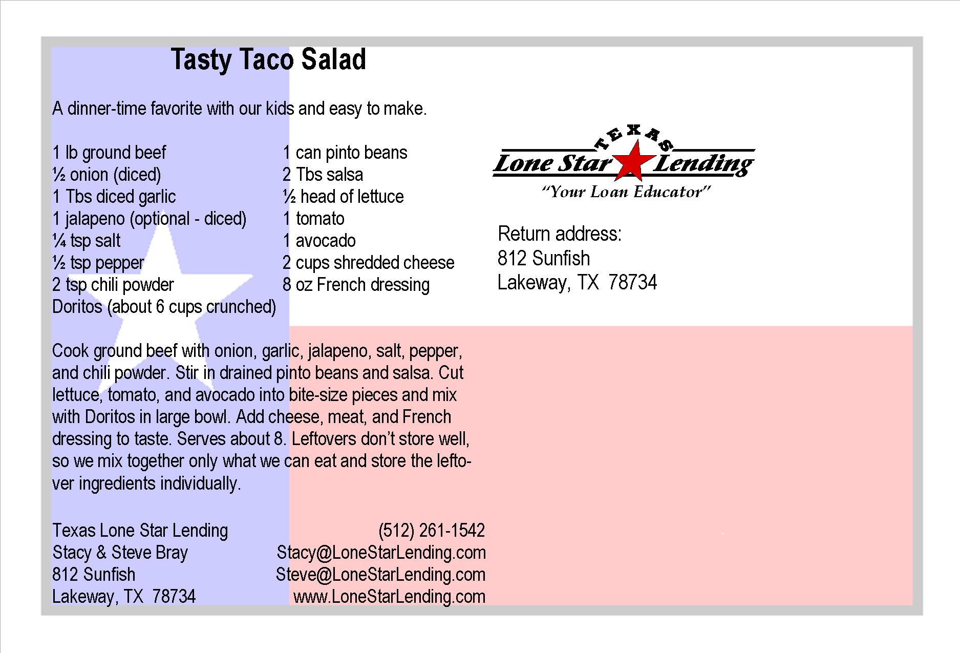 Tasty Taco Salad recipe
