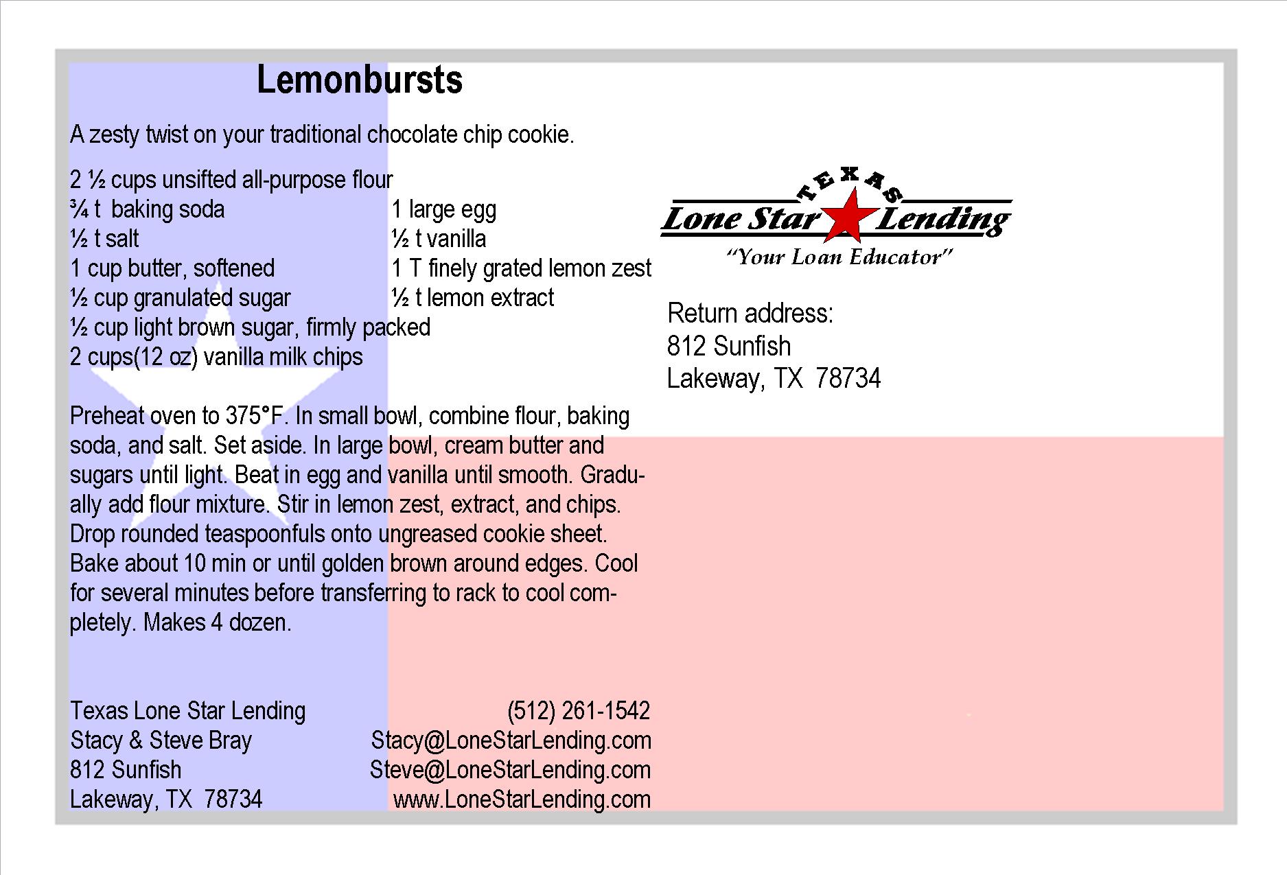 Lemonbursts recipe