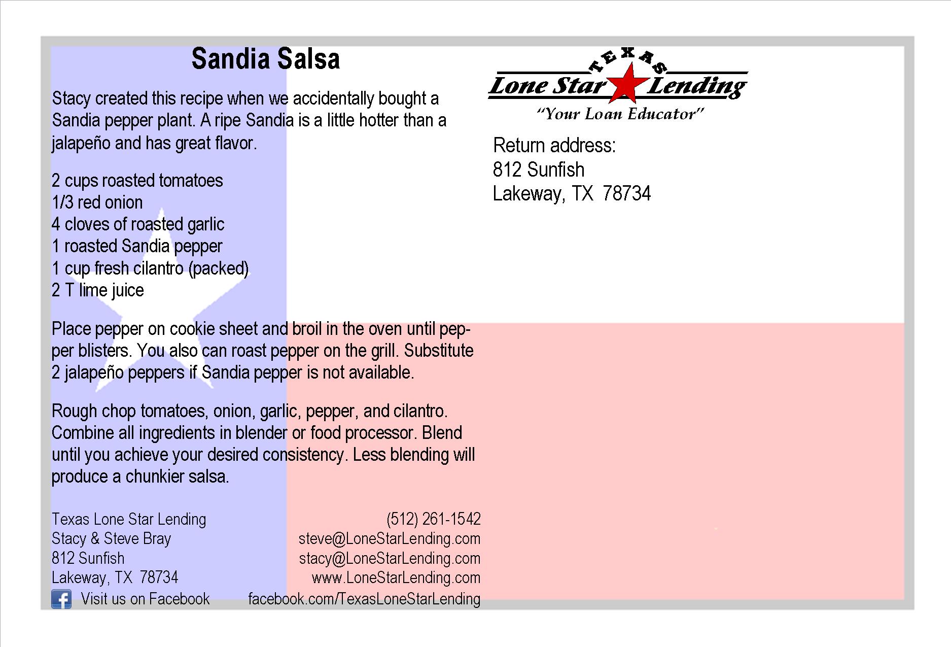 Sandia Salsa recipe