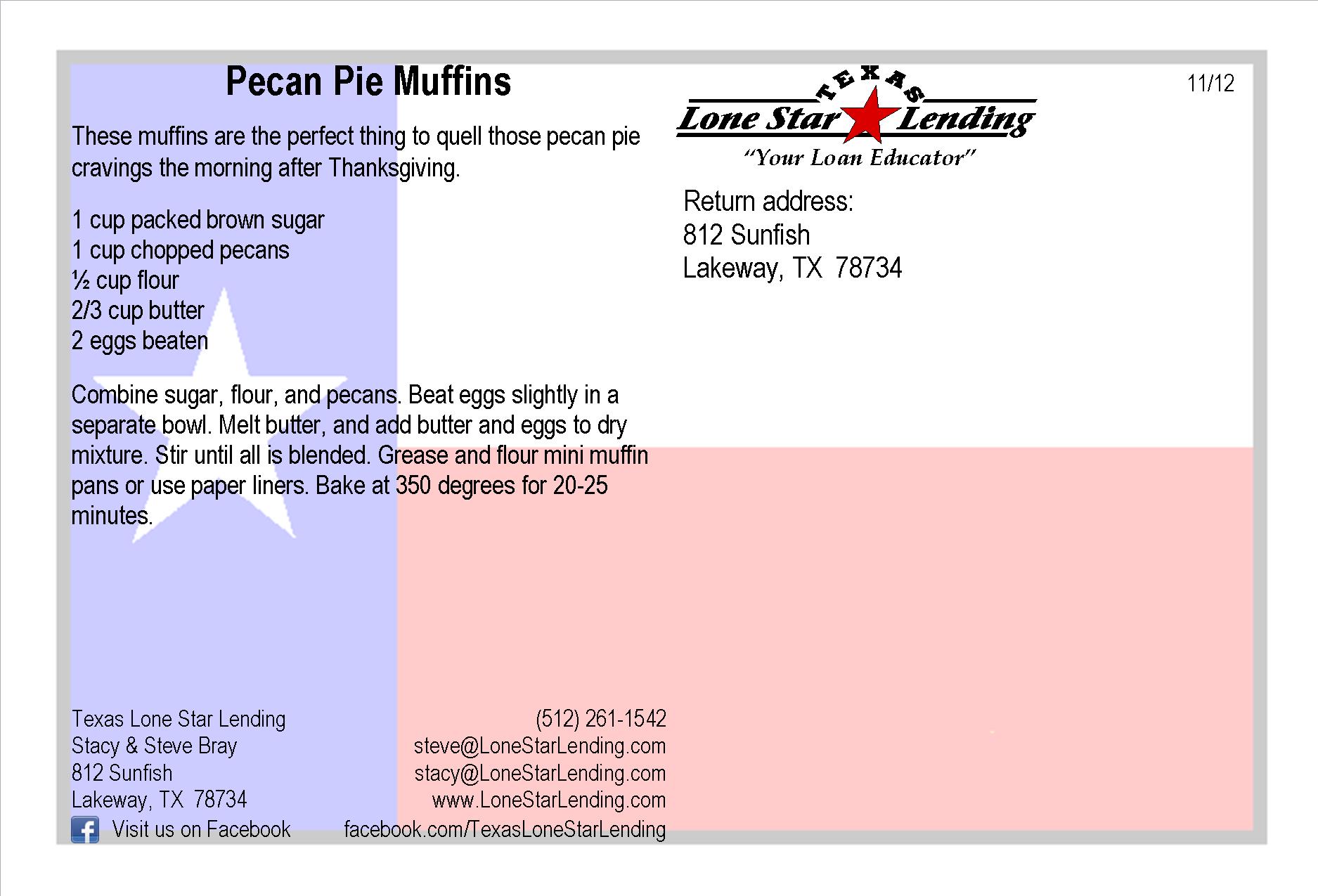 Pecan Pie Muffins recipe
