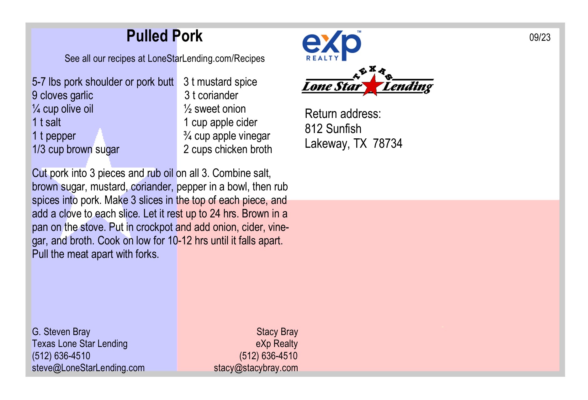 Pulled Pork recipe